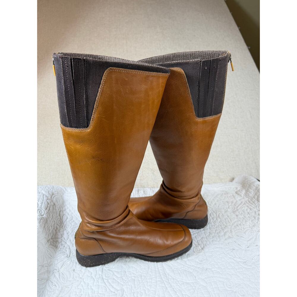 Teva Women's 8 Tan Afton Tall Leather Riding Outdoor Boots Equestrian Style - Picture 8 of 11